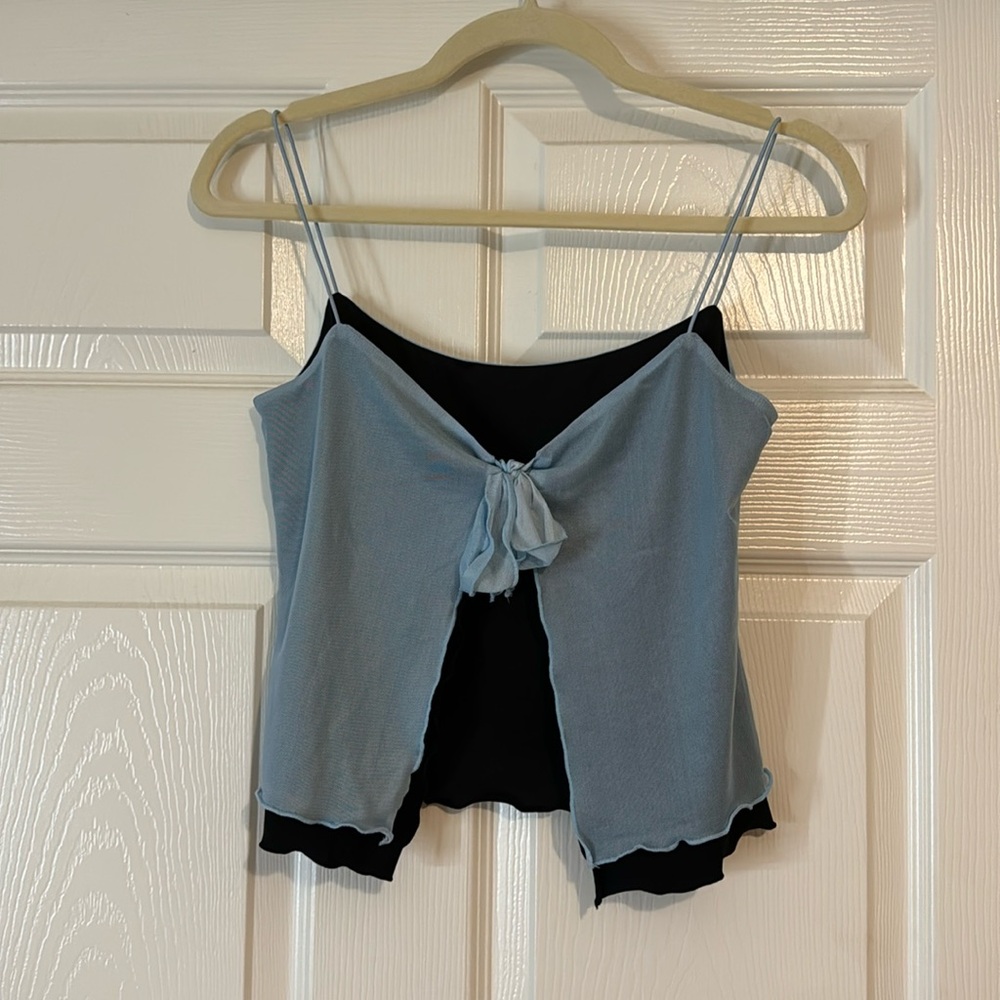Black and blue top